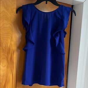 Juicy Couture Blue Ruffled Blouse